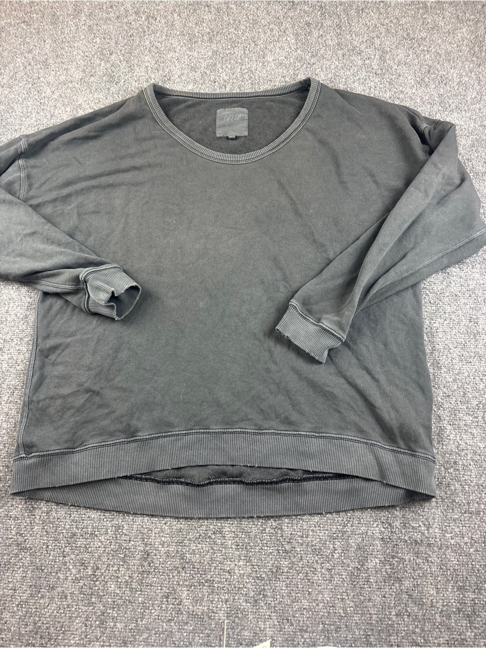 AERIE Women’s Charcoal Grey Oversized Crewneck Sweatshirt size: Medium